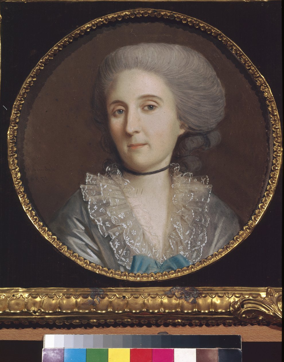 Portrett av prinsesse Natalia V. Saltykova (1737-1812) - Kunstverk av Johann Heinrich Schmidt (1749-1829), pastell på papir (27,5x27,5 cm) av Johann Heinrich Schmidt