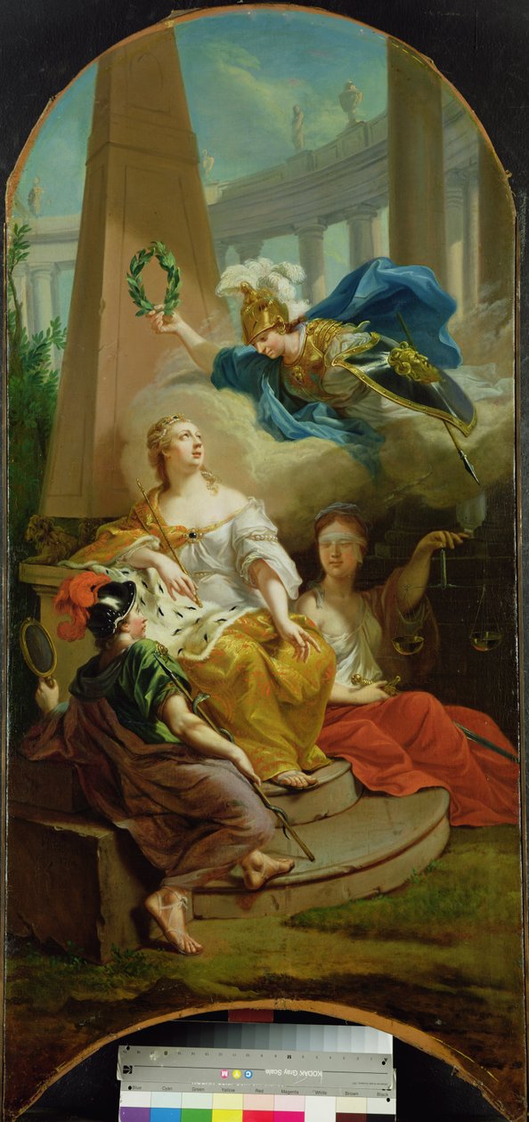 Allegori som representerer det velstående styret til landgravene i Hessen-Kassel, 1764 av Johann Heinrich Tischbein