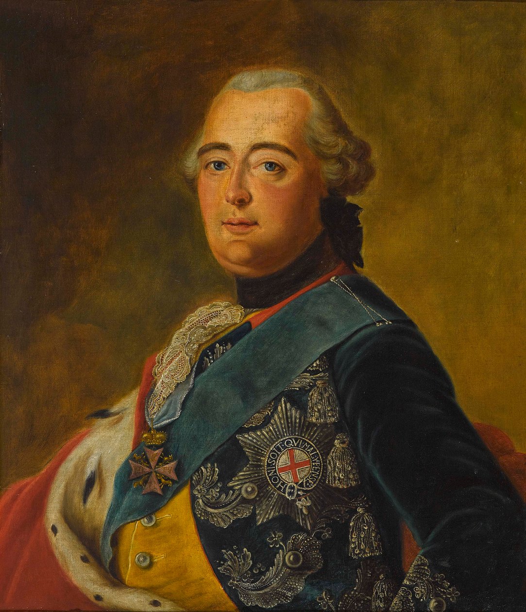 Frederic II de Hesse Cassel - Frederick II, landgrav av Hessen-Kassel (1720-1785) - Tischbein, den eldste Johann Heinrich (1722-1789). Olje på lerret Dimensjon : 77x65 cm Privat samling av Johann Heinrich Tischbein