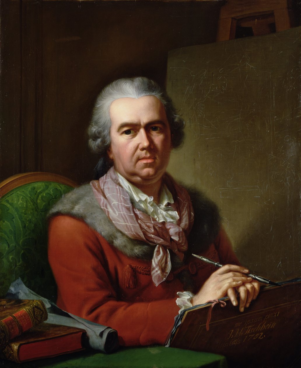 Selvportrett i alderdommen, 1782 av Johann Heinrich Tischbein