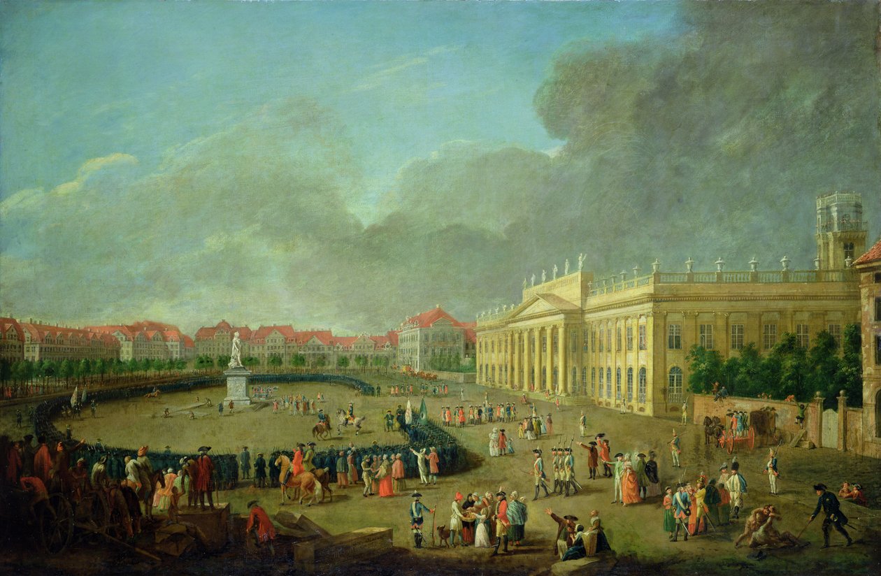 Innvielsen av minnesmerket til Frederick II i Kassel, 1783 av Johann Heinrich Tischbein