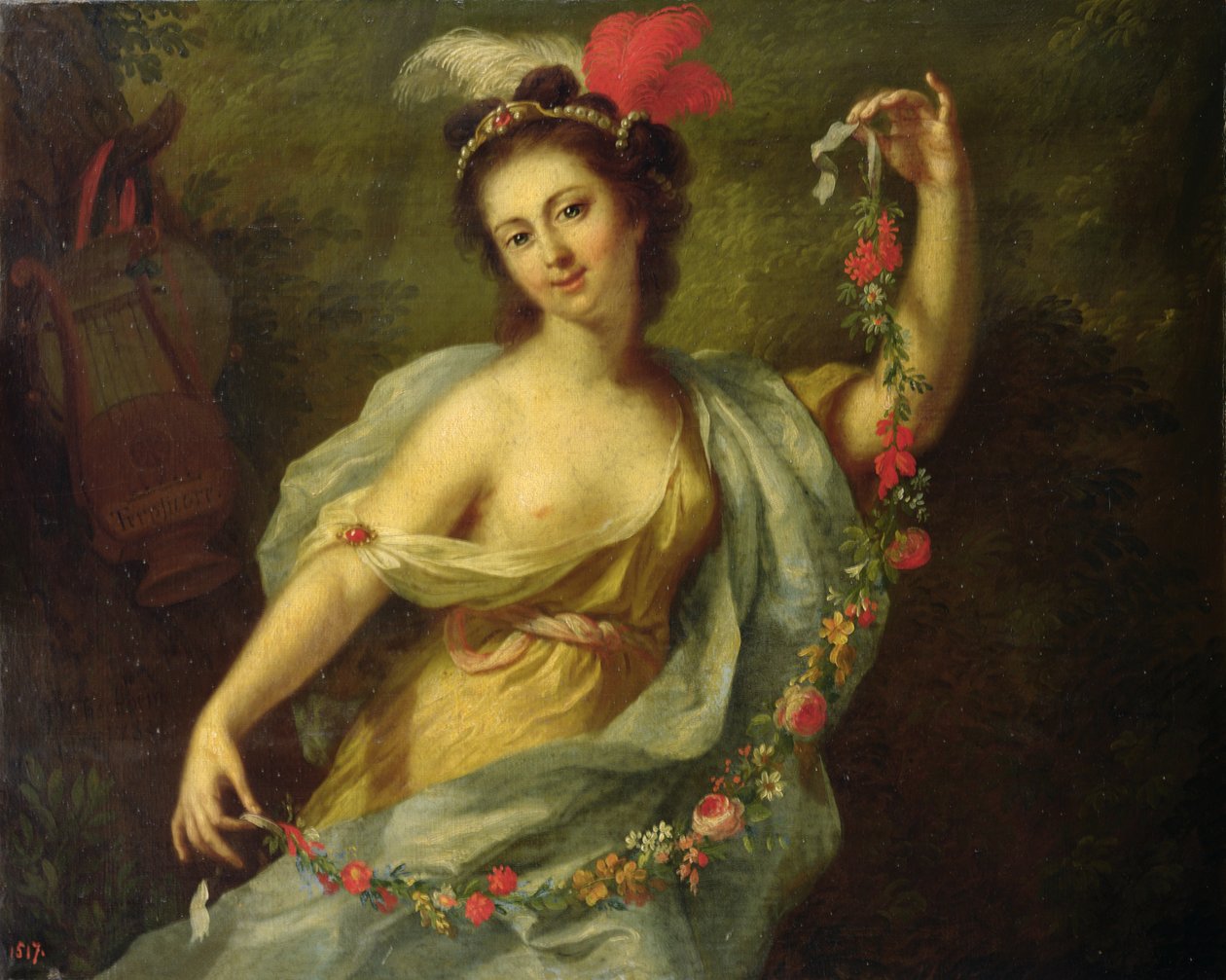The Muse Terpsichore, 1782 av Johann Heinrich Tischbein