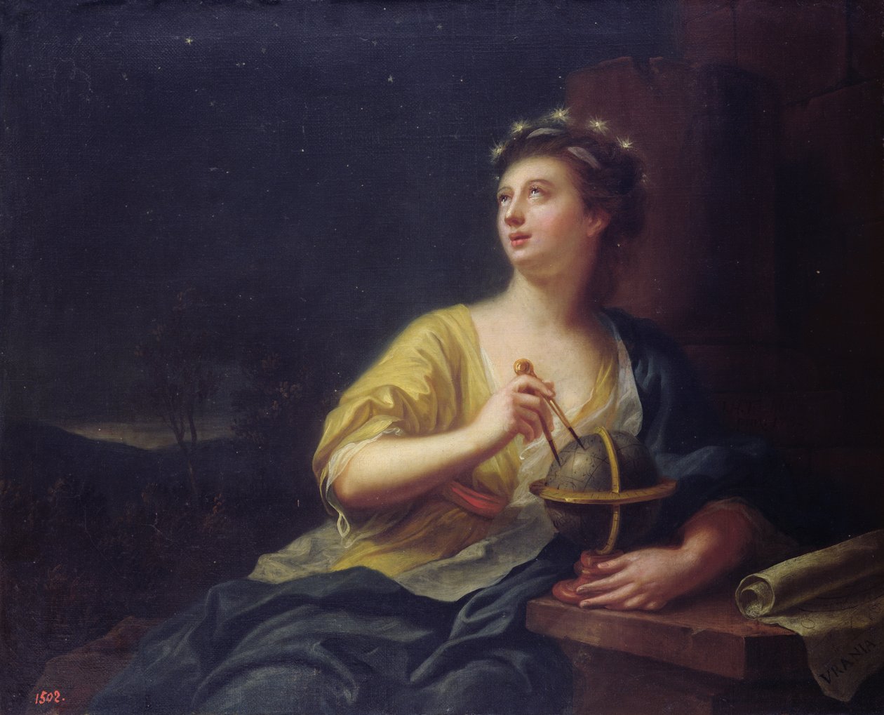 Muse Urania, 1782 av Johann Heinrich Tischbein