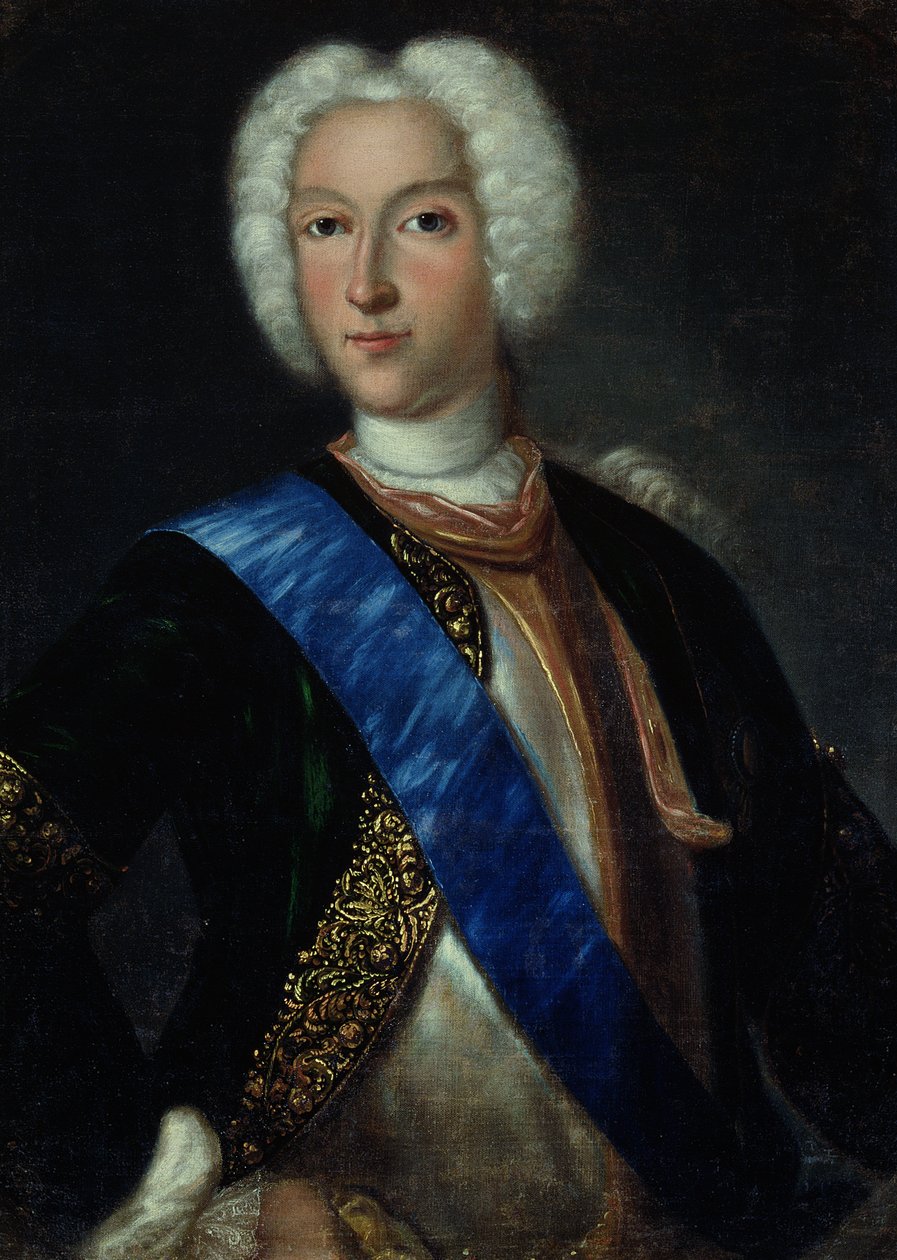 Portrett av tsar Peter II (1715-1730) av Johann Heinrich Wedekind