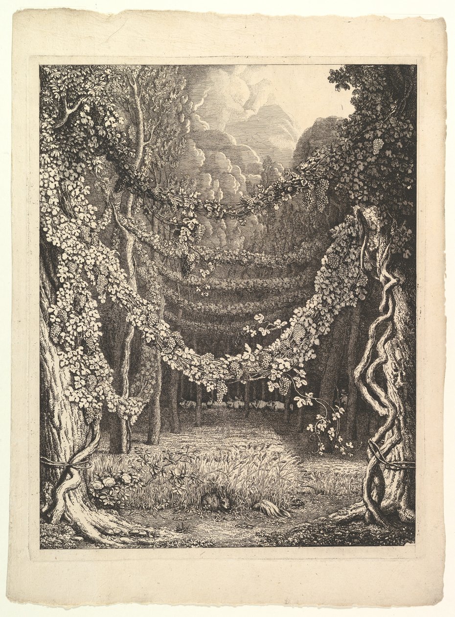 Frontispice for bind IV av Homer hentet fra antikken, Göttingen: Heinrich Diete..., ca. 1796. av Johann Heinrich Wilhelm Tischbein