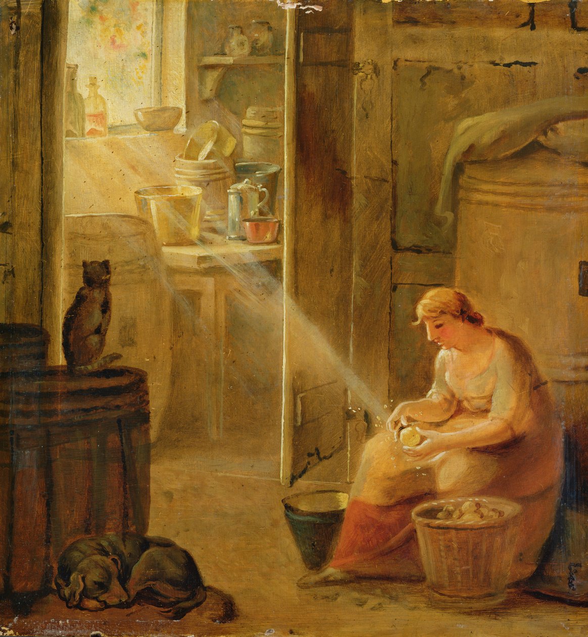 Interiør (poteten) av Johann Heinrich Wilhelm Tischbein