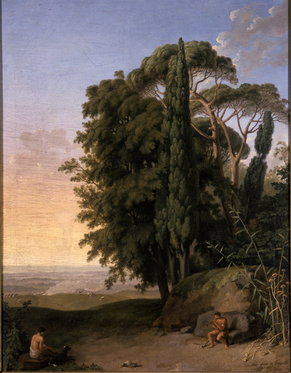 Landskap nær Frascati, 1783 av Johann Heinrich Wilhelm Tischbein