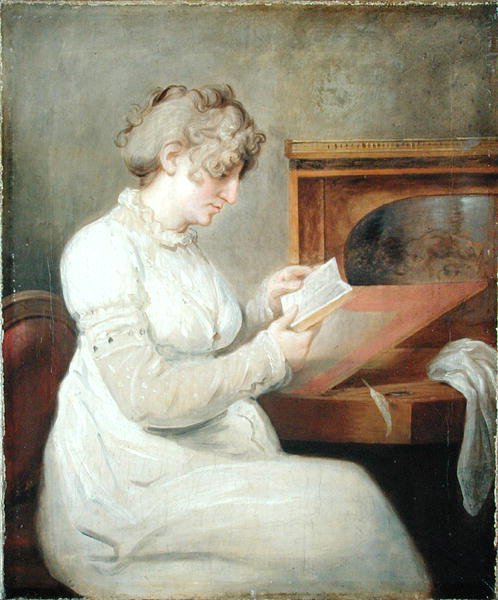 Portrett av poeten Engel Christine Westphalen (1758-1840) av Johann Heinrich Wilhelm Tischbein