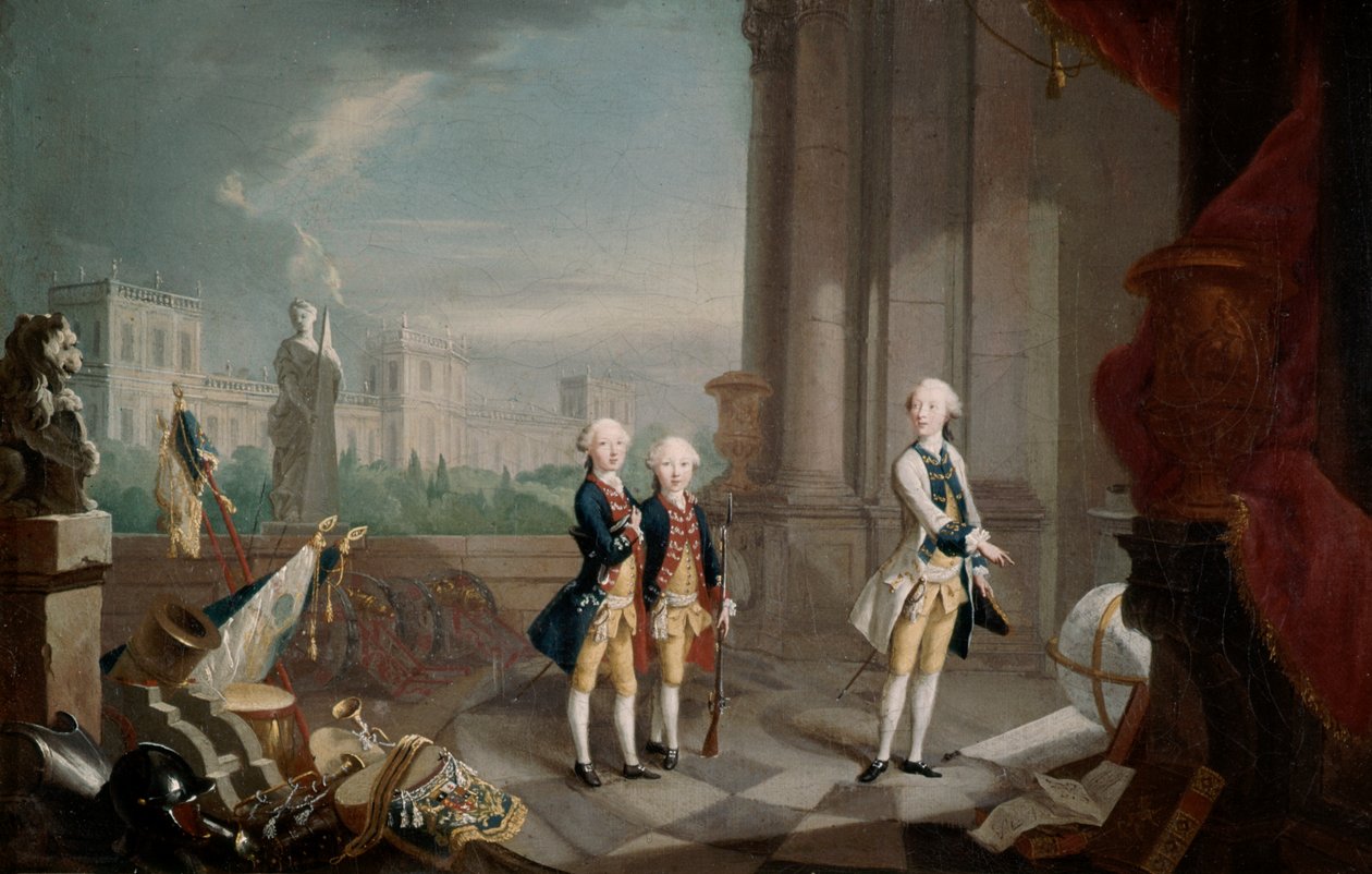 Sønnene til Frederick II av Hessen-Kassel Landgrave, 1770-1829 av Johann Heinrich Wilhelm Tischbein