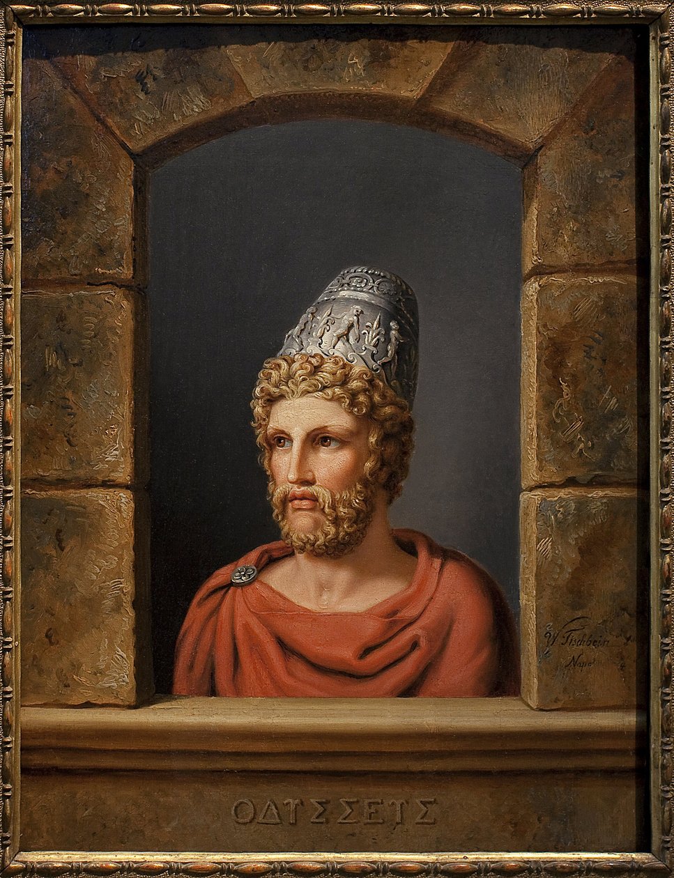 Ulysses. Maleri av Johann Heinrich Wilhelm Tischbein (1751-1829), Olje på lerret av Johann Heinrich Wilhelm Tischbein