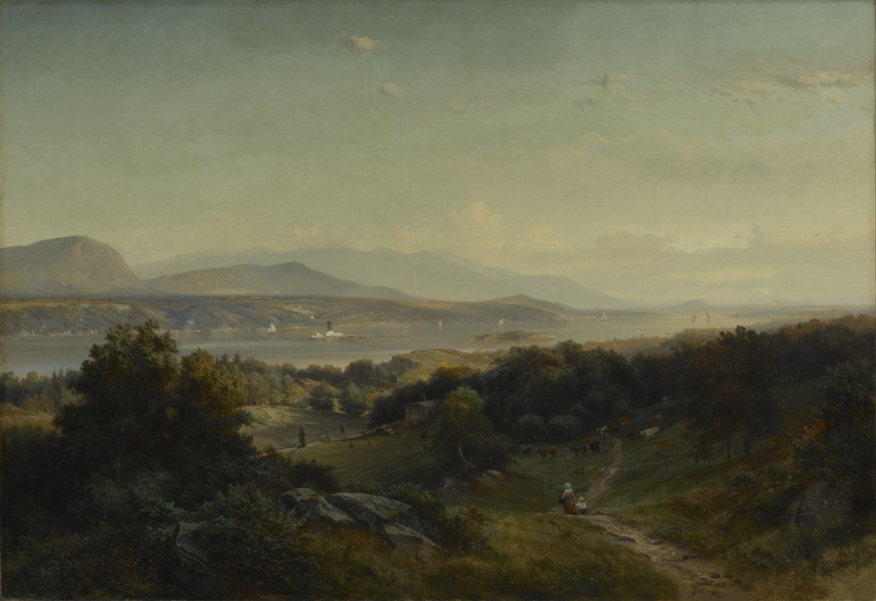 Landskap, Hyde Park, New York, 1859 av Johann Herman Carmiencke