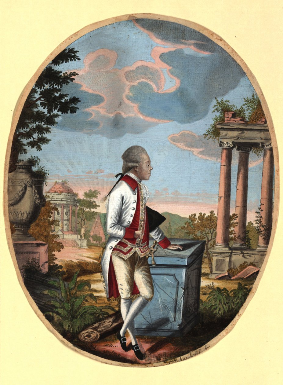Storhertug Paul av Russland 1754-1801, senere tsar Paul I, 1782. av Johann Hieronymus Loeschenkohl