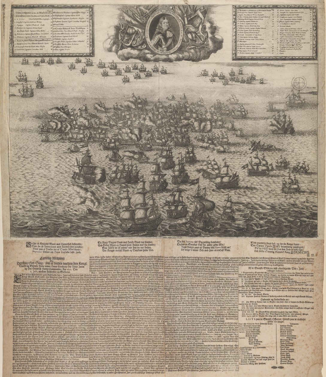 Slaget ved Køgebugt i juli 1677 av Johann Husman