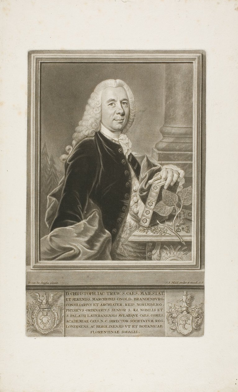 Mr. Christopher Jacob Trew, fra Select Plants av Johann Jacob Haid