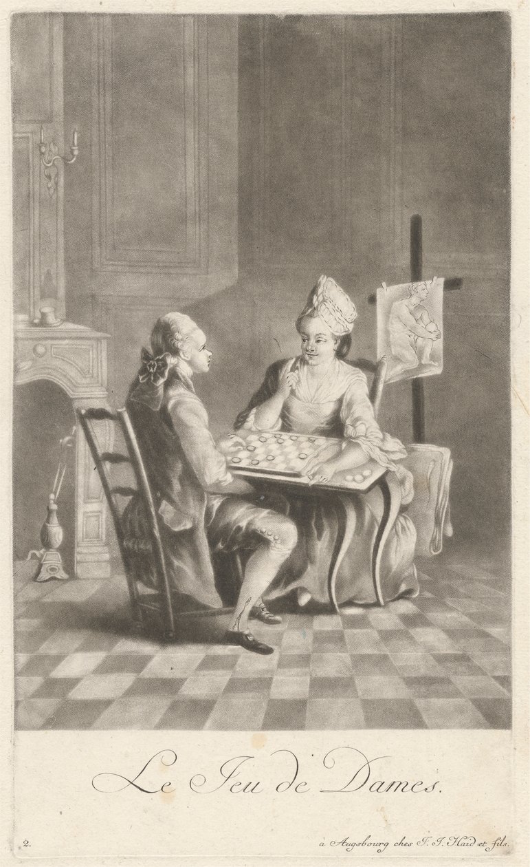 Damspillet av Johann Jacobus Haid