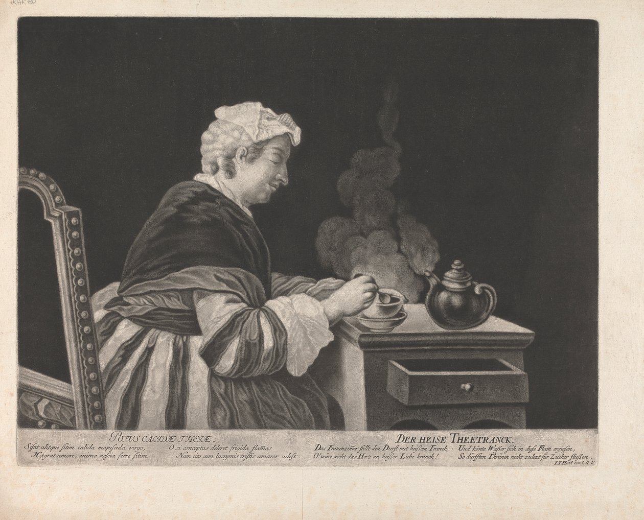 Varm drikke av Theia av Johann Jacobus Haid