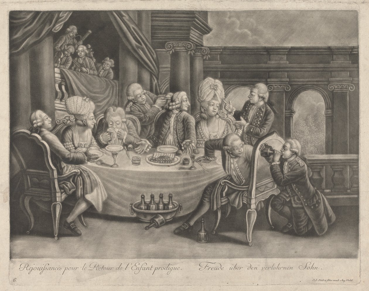 Feiringer for den fortapte sønns retur av Johann Jacobus Haid