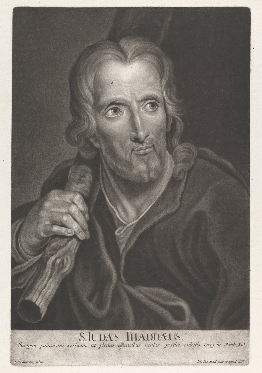 St. Judas Thaddeus av Johann Jacobus Haid