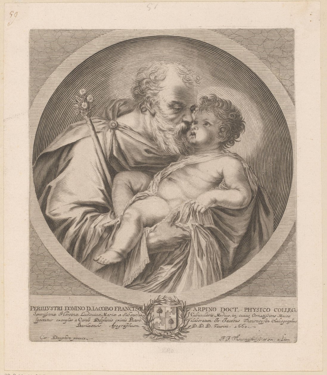 Saint Joseph med Kristusbarnet av Johann Jakob Thurneysen (I)