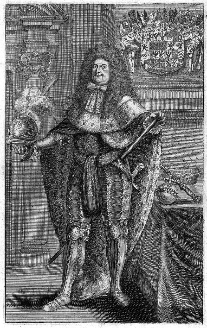 Portrett av Frederick William 1620-1688, kurfyrst av Brandenburg, hertug av Preussen, 1683 av Johann Jakob Vogel