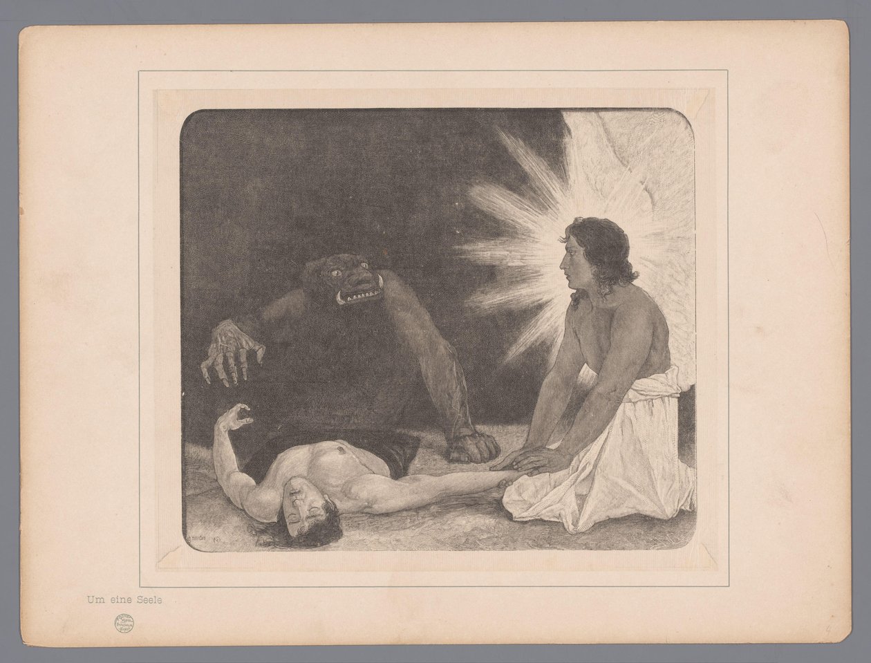 Kamp om en sjel Um eine Seele Syv mystiske representasjoner (serietittel) av Johann Jakob Weber
