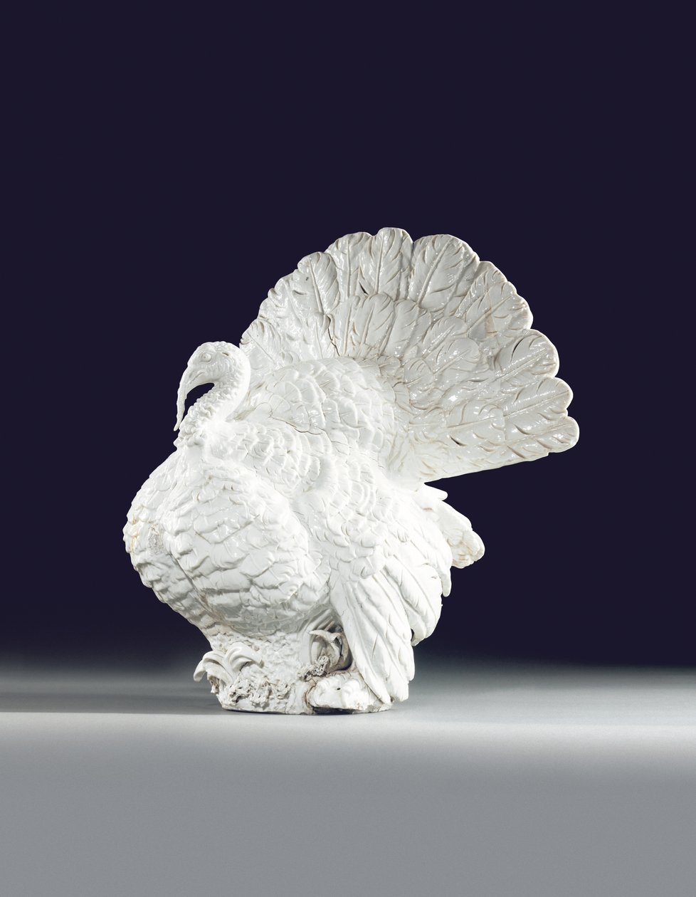 Meissen-modell av en kalkunhane, ca. 1733 (keramikk) av Johann Joachim (after) Kändler