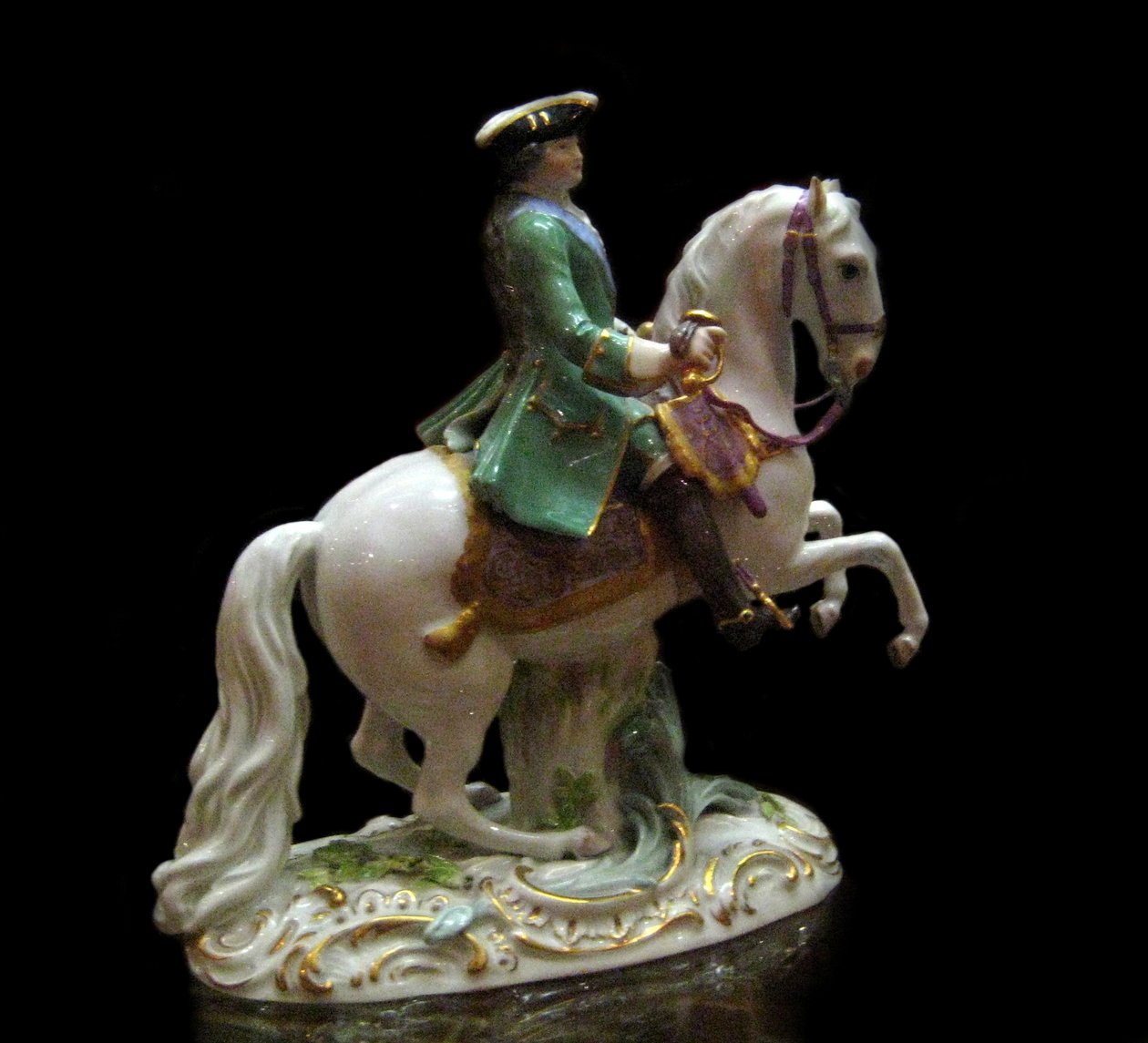 Rytterportrett av keiserinne Catherine II 1729-1796 i Semenovsky Life-Guards Regiment Uniform, 1770 av Johann Joachim Kaendler