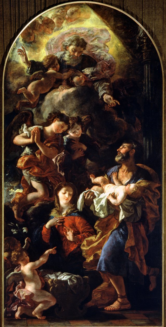 Den hellige familie av Johann Karl Loth