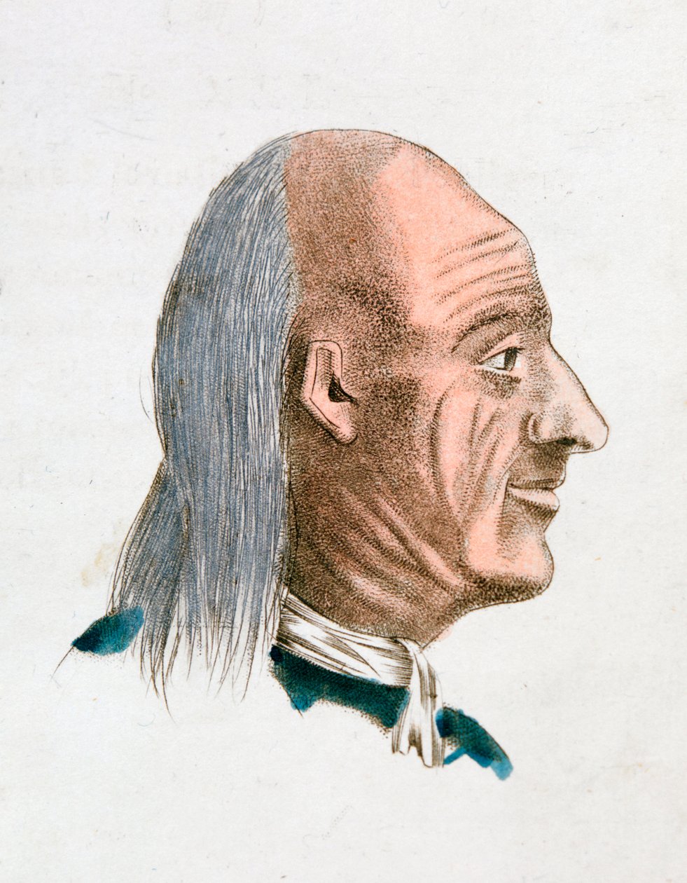 Ansiktsegenskapene til en jovial og snill person, 1808 av Johann Kaspar Lavater