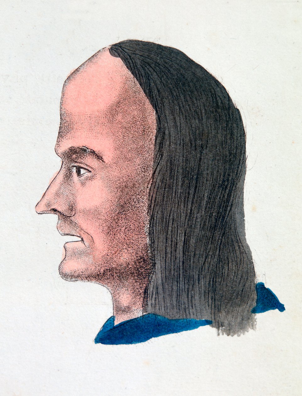 Ansiktsegenskapene til en loafer, 1808 av Johann Kaspar Lavater