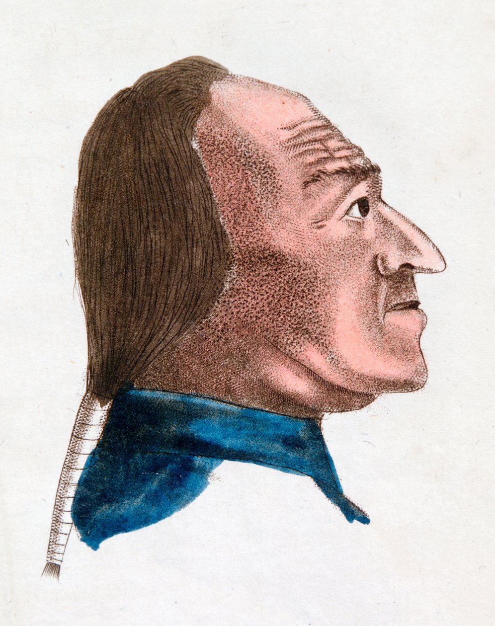 Ansiktsegenskapene til en rask temperert person, 1808 av Johann Kaspar Lavater