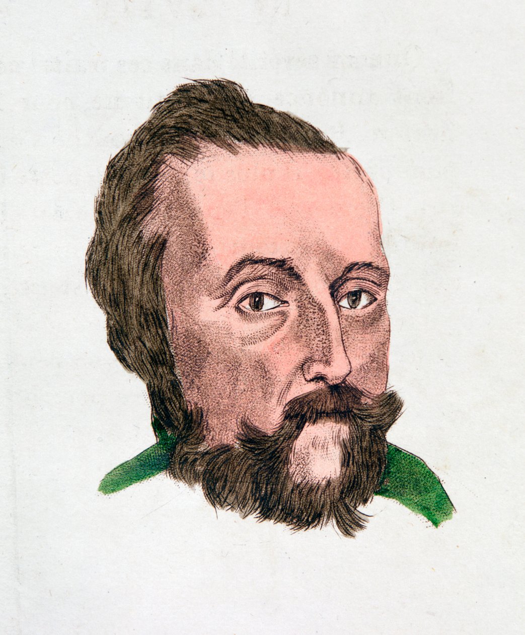 Ansiktsegenskapene til en streng, intelligent person, 1808 av Johann Kaspar Lavater