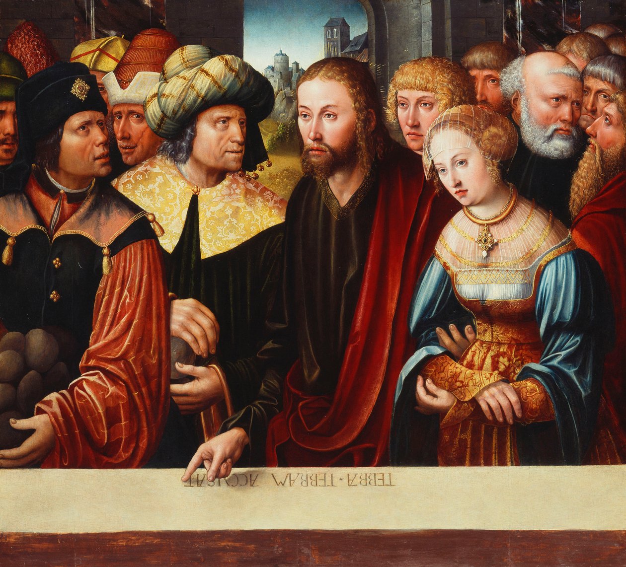 Kristus og den myndige kvinne, ca. 1525 av Johann Kemmer