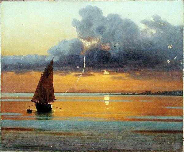 Solnedgang på Krim av Johann Koler