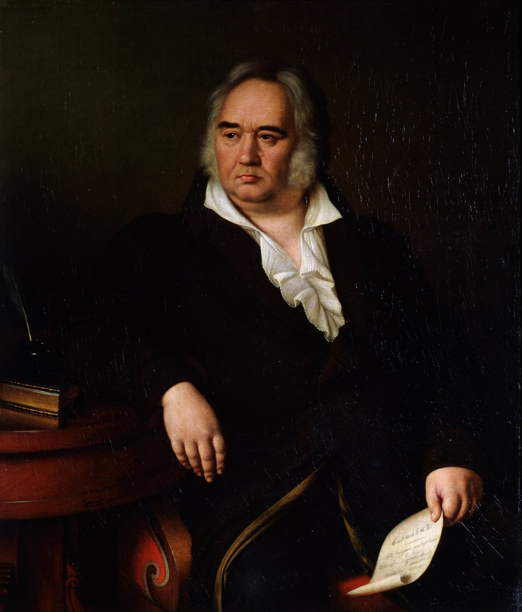 Portrett av poeten Ivan A Krylov, 1832 av Johann Leberecht Eggink