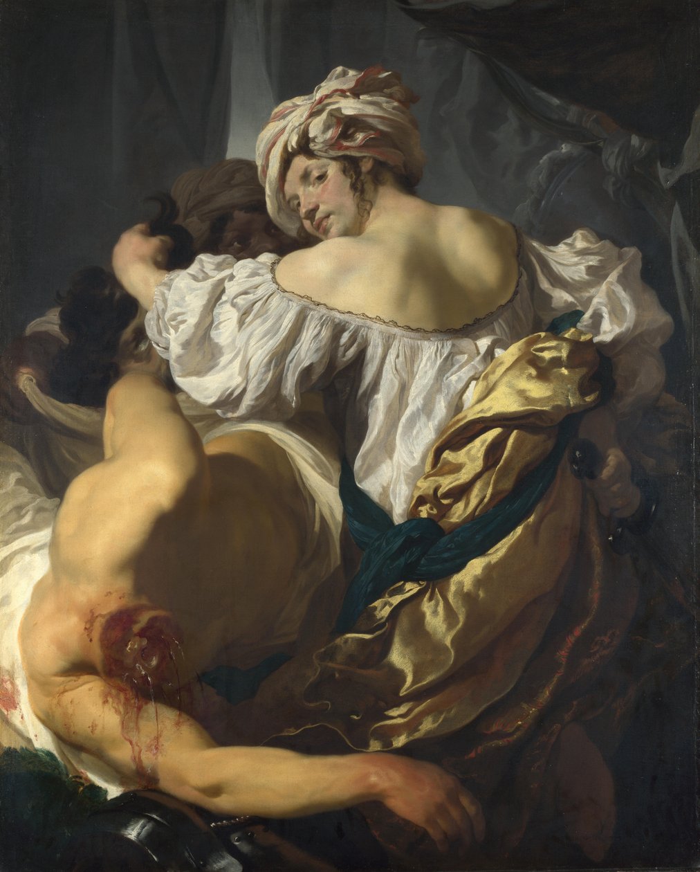 Judith i teltet til Holofernes, ca. 1622 av Johann Liss