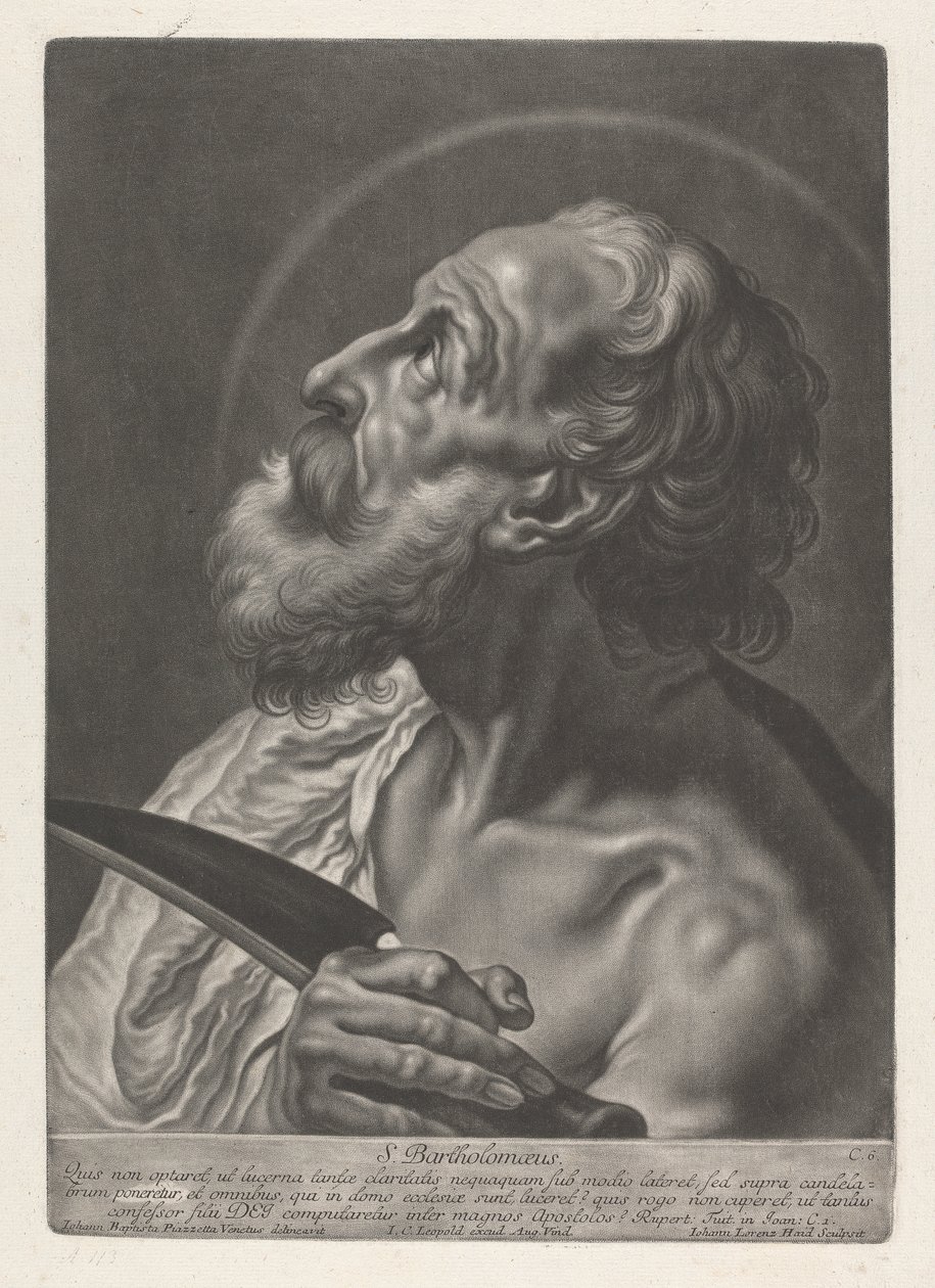 St. Bartolomeus av Johann Lorenz Haid