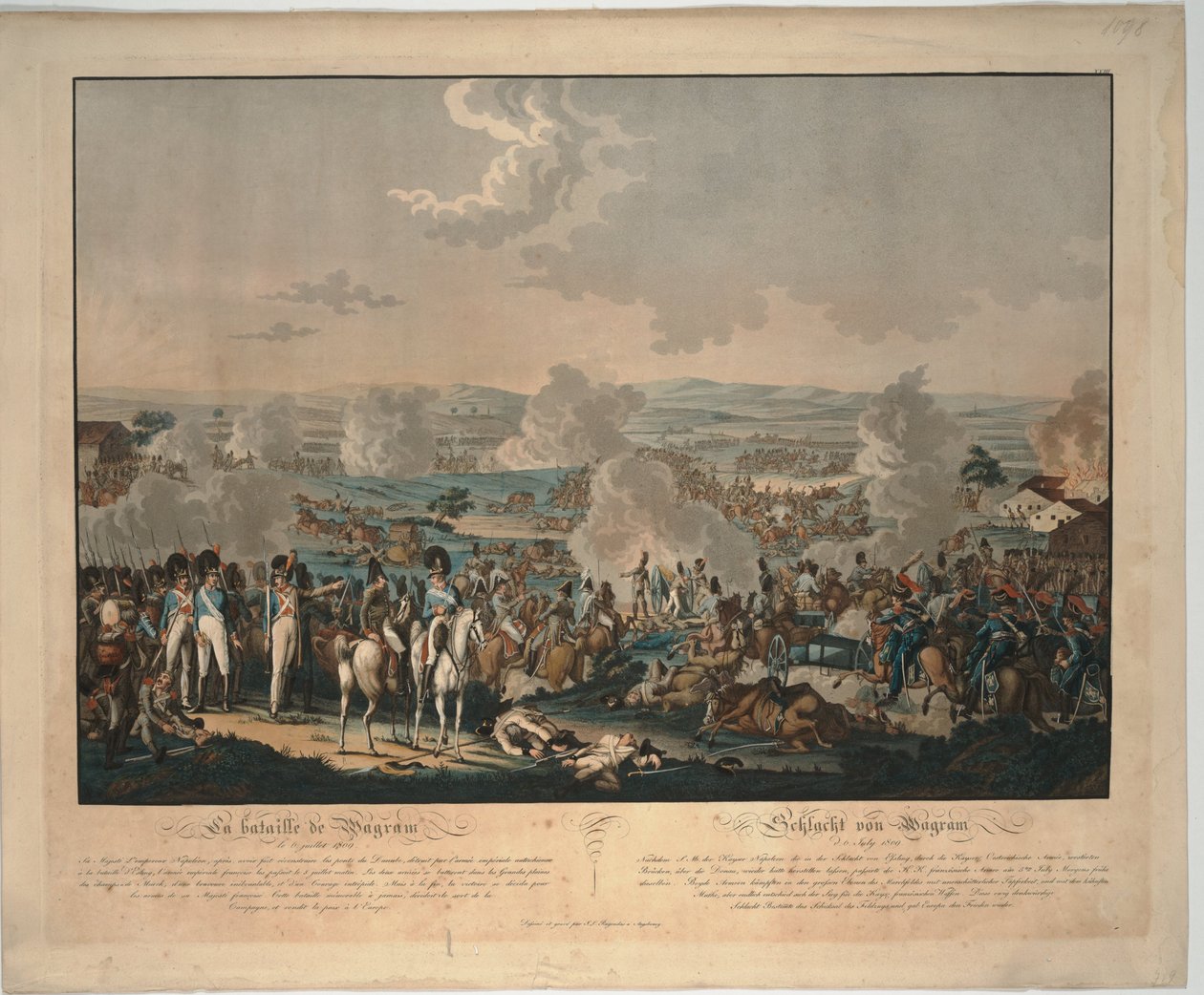 Slaget ved Wagram av Johann Lorenz Rugendas the Younger