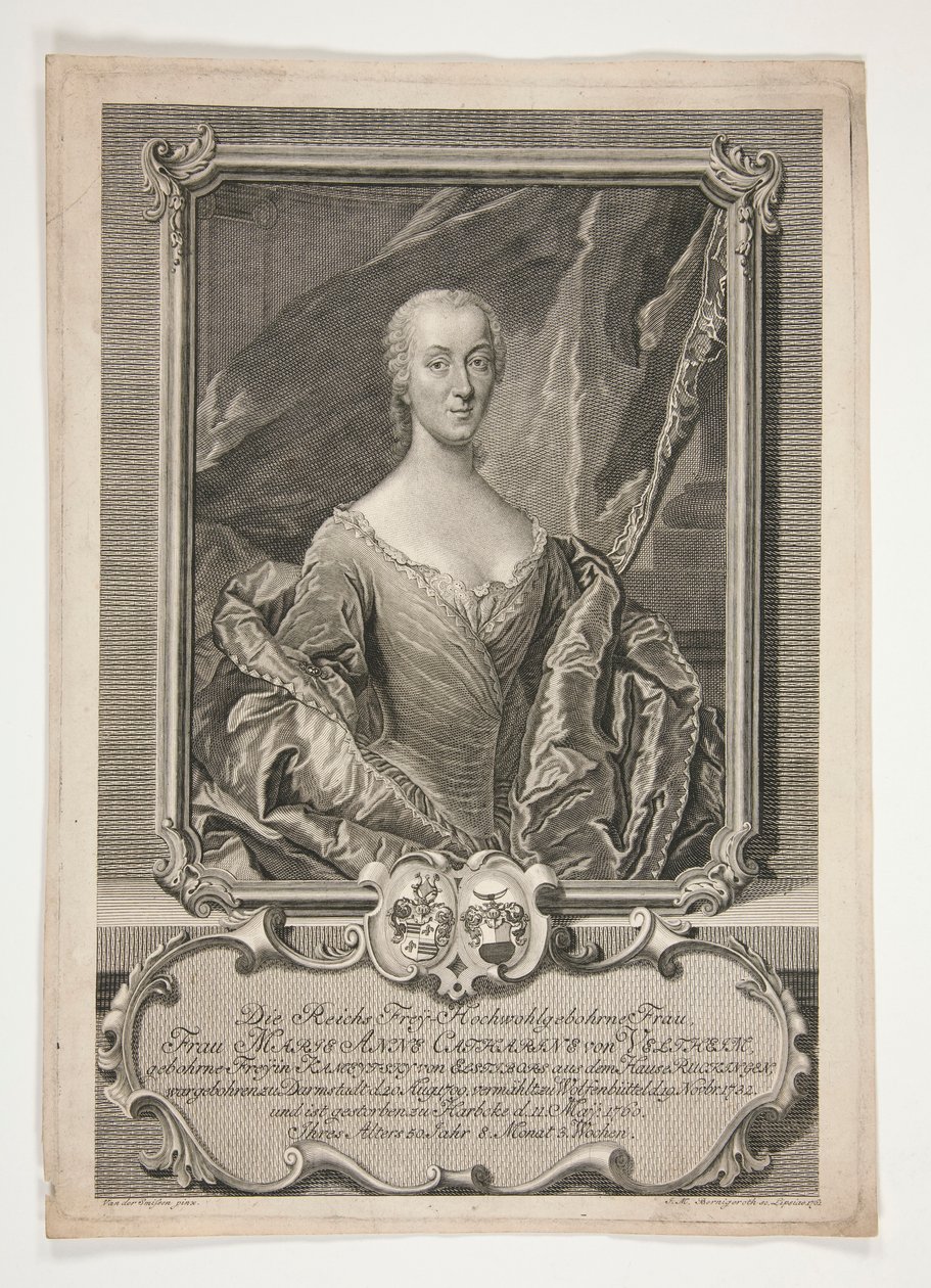 Portrett av Marie Anne Catherine von Veltheim av Johann Martin Bernigeroth