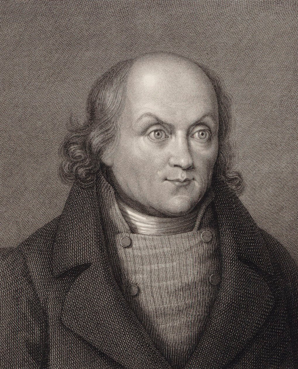 Portrett av Hans Georg Nägeli 1773-1836. av Johann Martin Esslinger