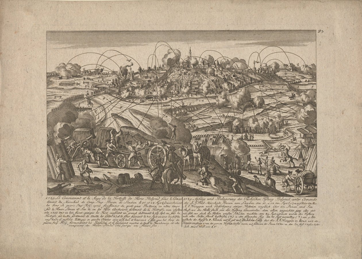 Erobringen av Beograd 8. oktober 1789, 1789 av Johann Martin Will