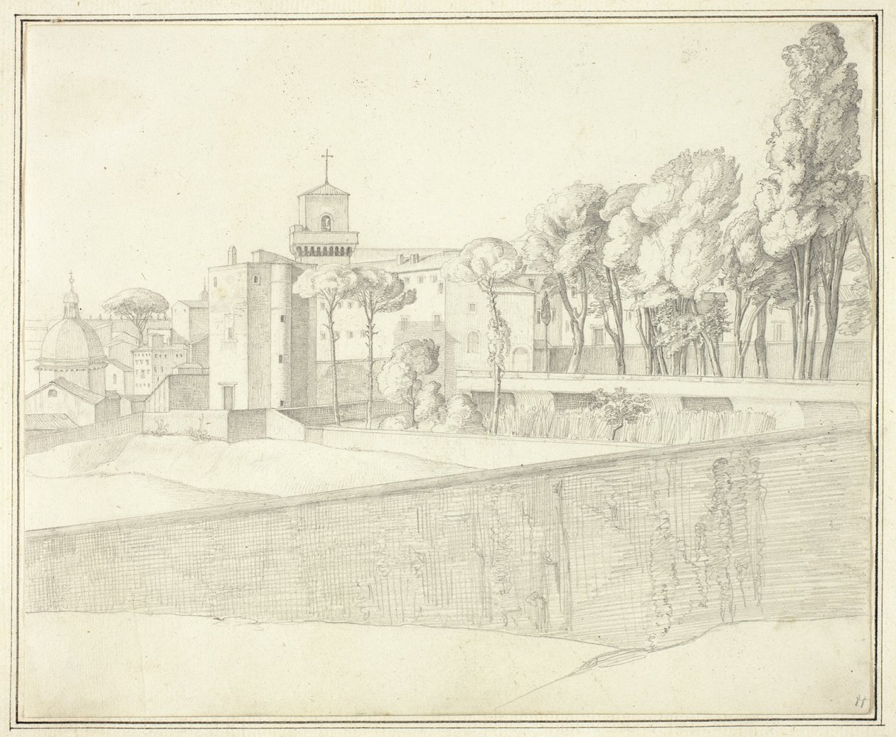 San Pietro i Vincoli, Roma av Johann Martin von Rohden