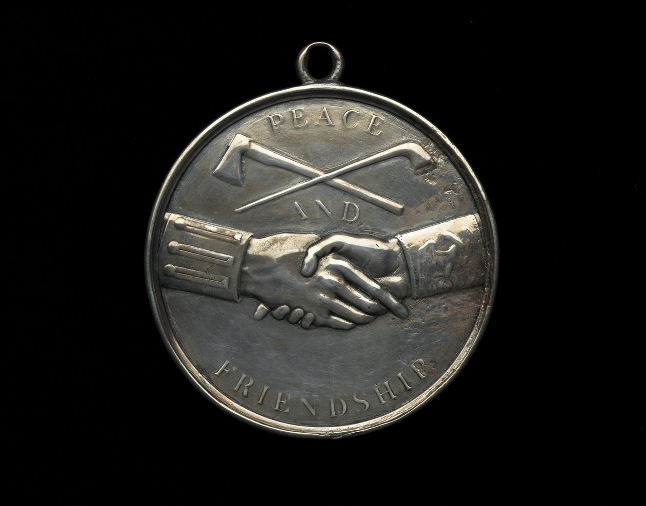 Thomas Jefferson indisk fredsmedalje, ca. 1801 (sølv) av Johann Mathias Reich
