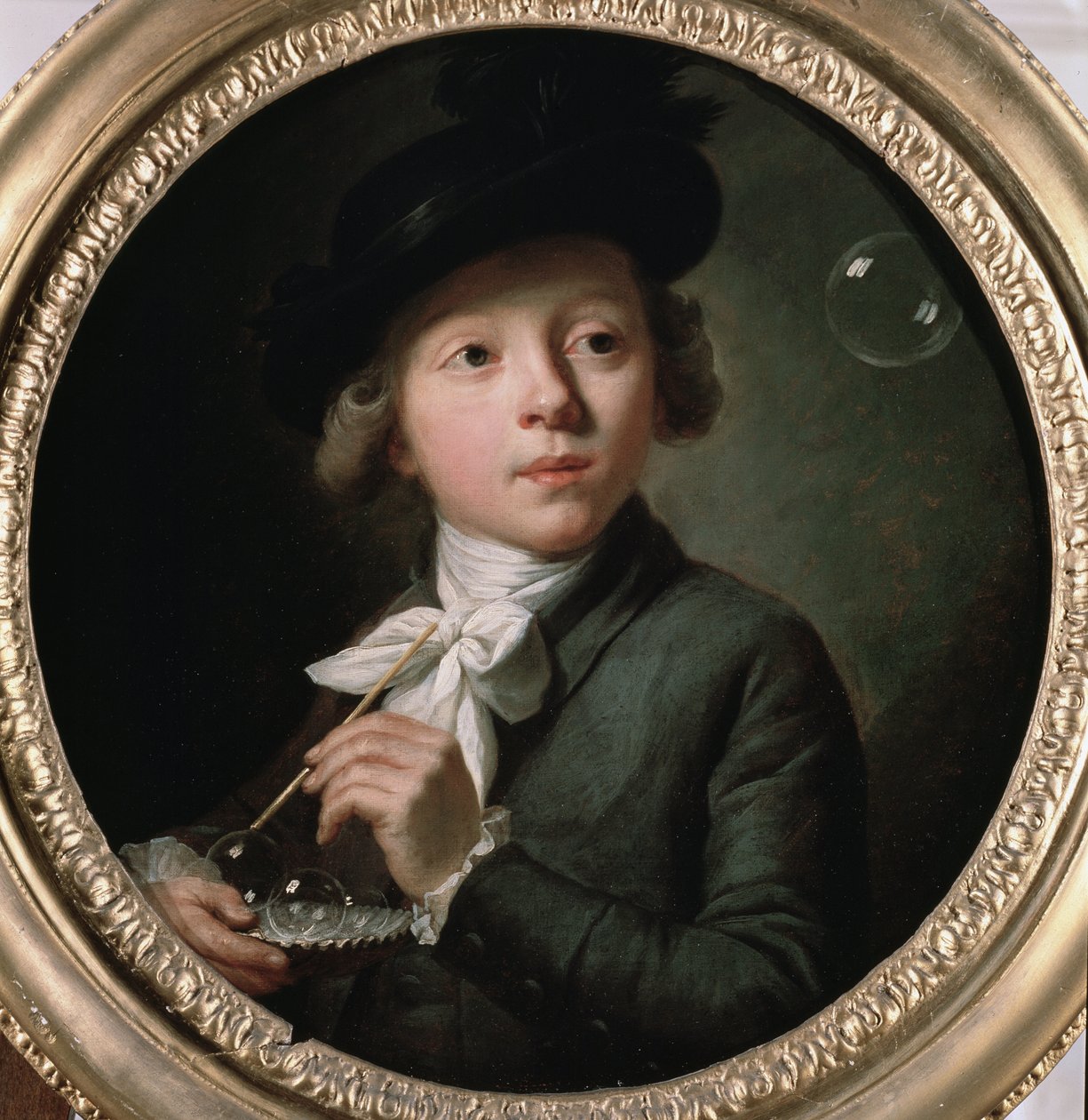 Såpebobler eller et portrett av J. A. Laurens. Maleri av Melchior Wyrsch (1732-1798). 1784. Museum of Fine Arts i Besançon av Johann Melchior Joseph Wyrsch or Wursch