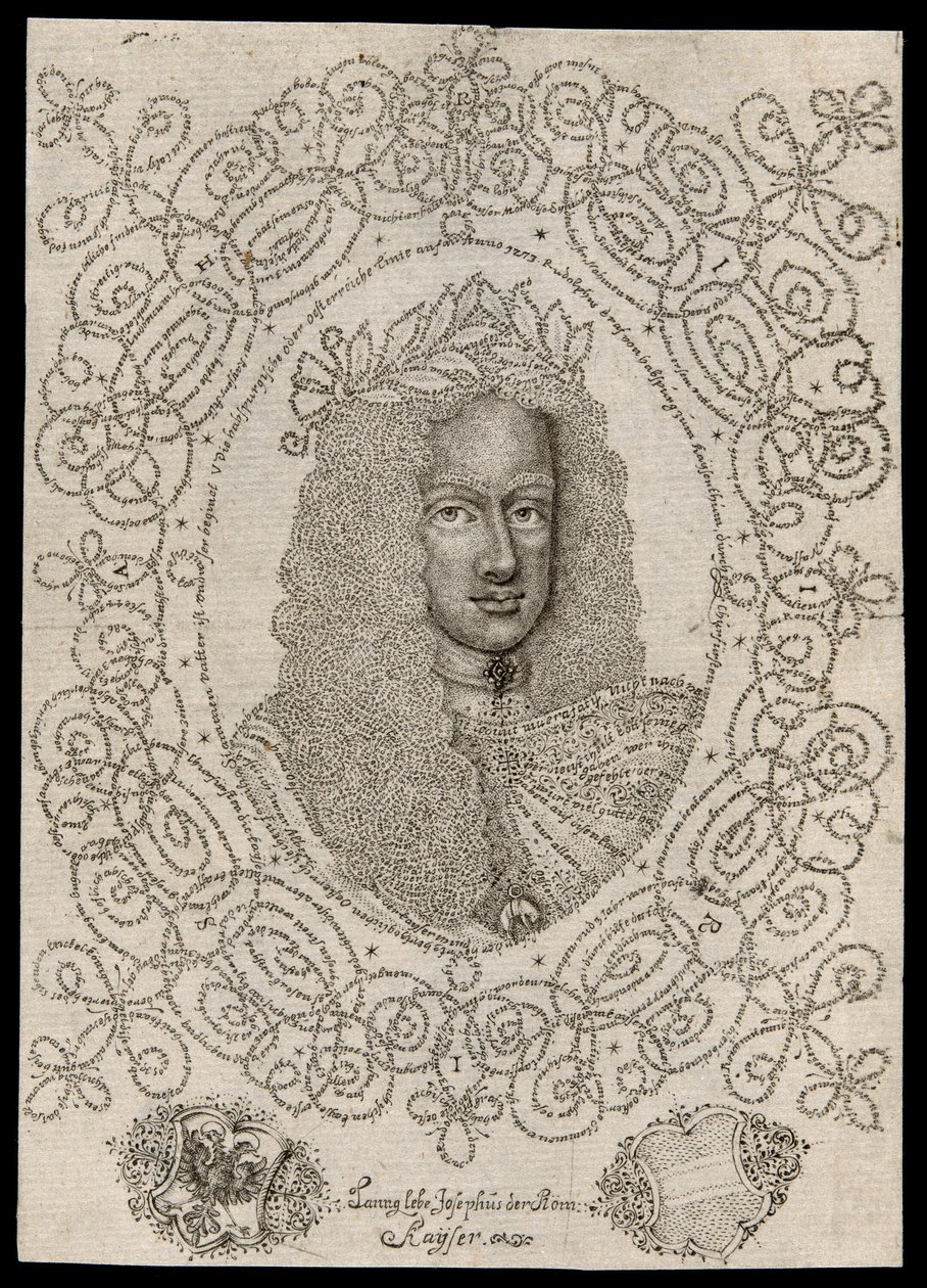 Joseph I (august), den hellige romerske keiseren av Johann Michael Puchler