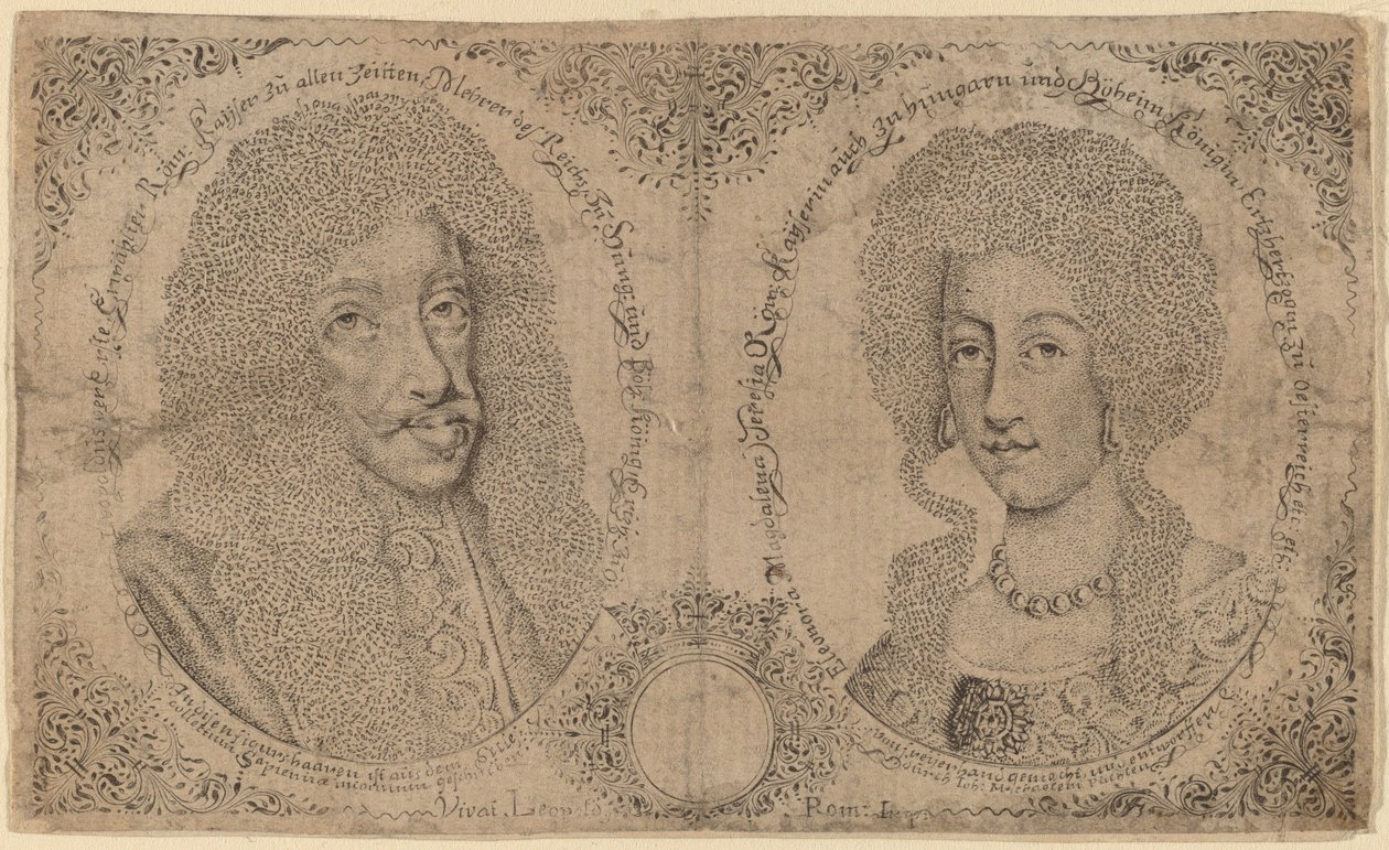 Leopold I og Eleanor av Østerrike av Johann Michael Puchler