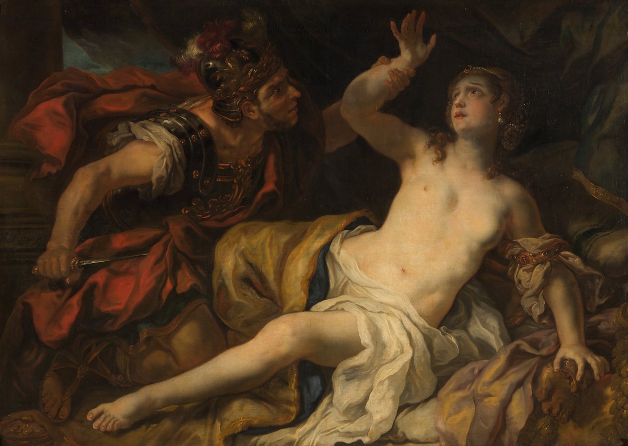 Tarquinius og Lucretia av Johann Michael Rottmayr