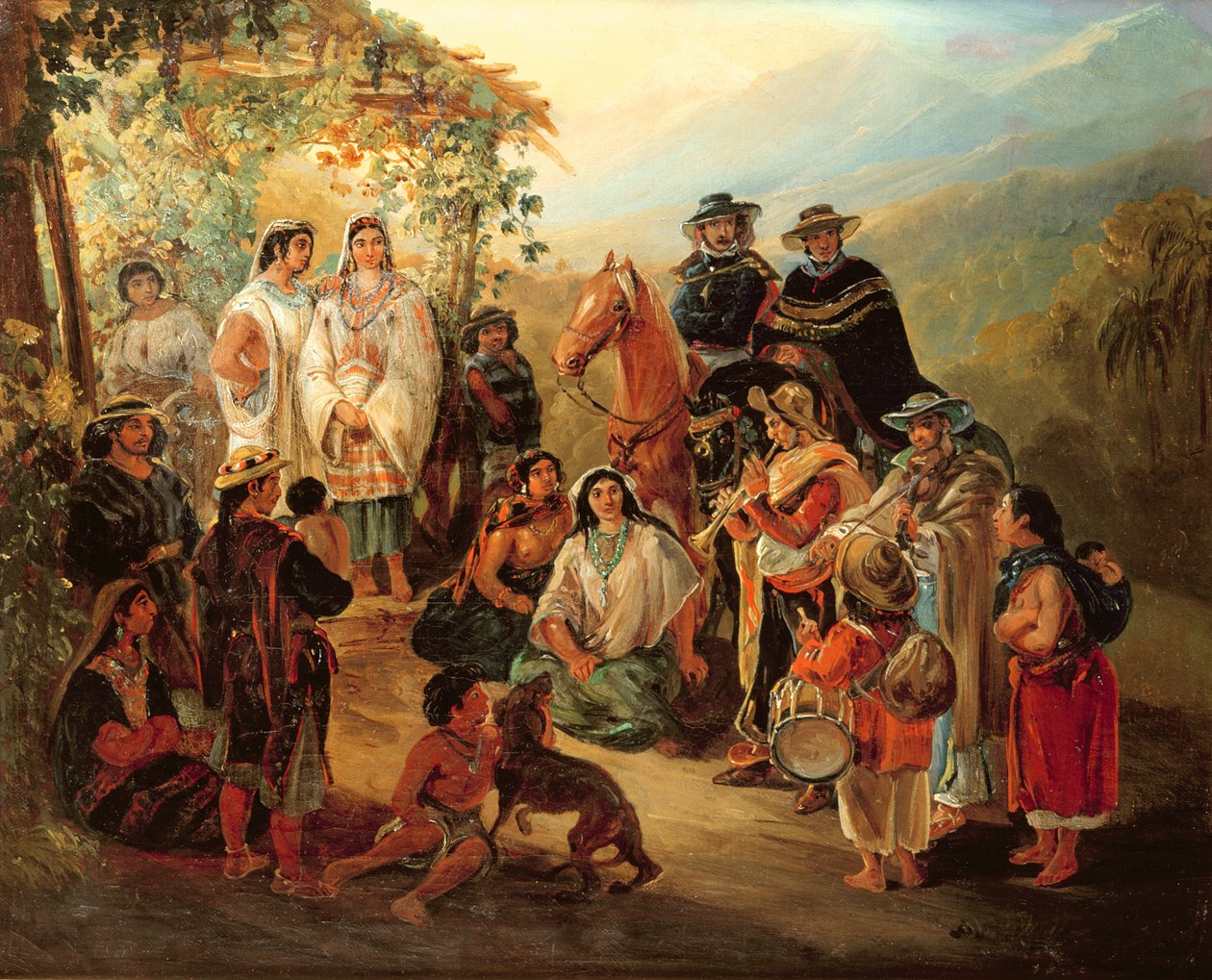 Regionale kostymer, 1850 av Johann Moritz Rugendas