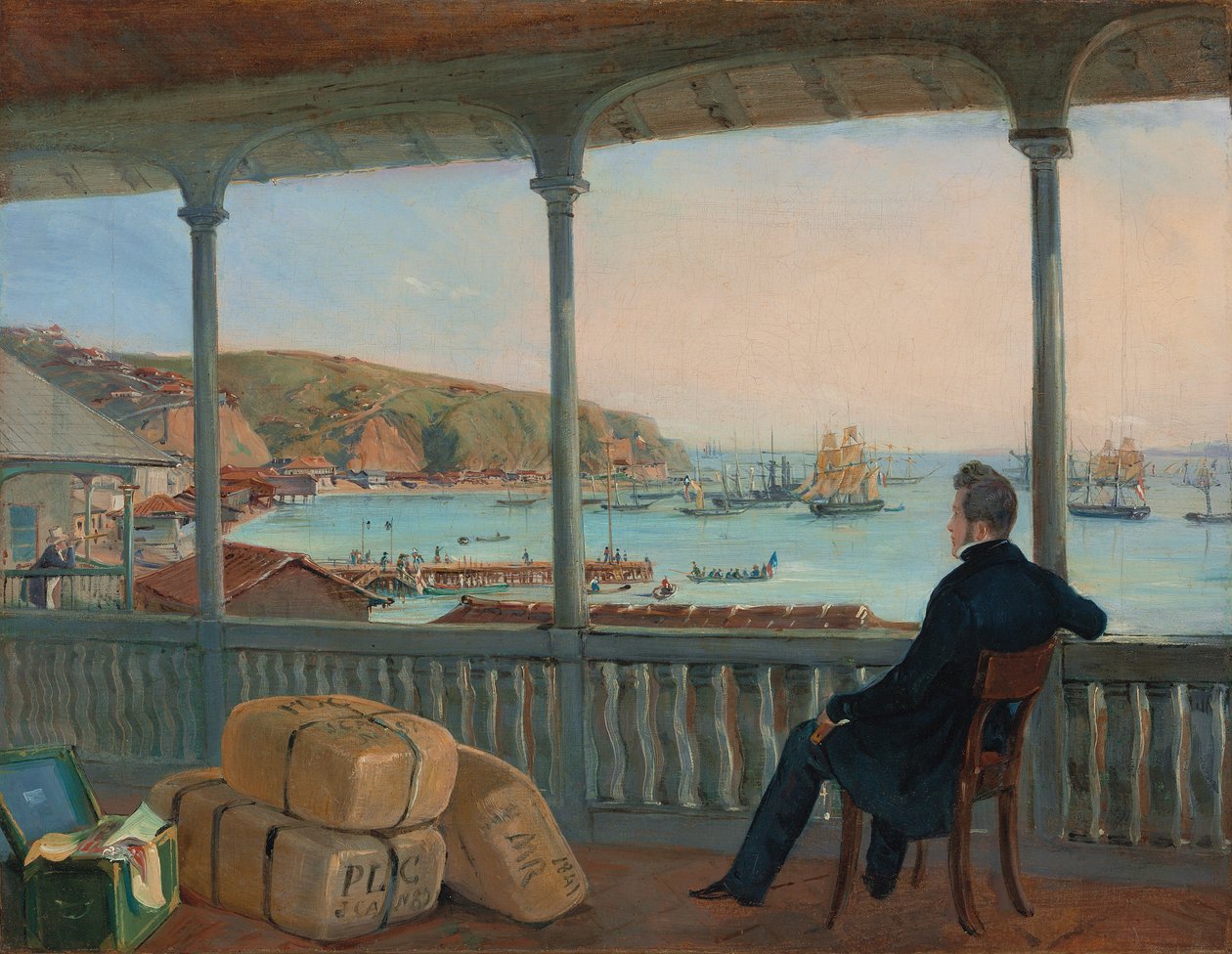 Valparaiso, 1841 av Johann Moritz Rugendas
