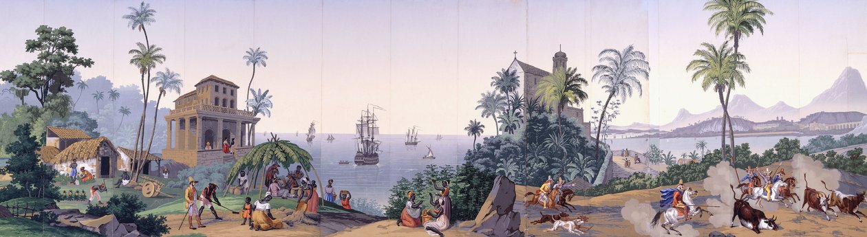 Utsikt over Brasil, ca. 1829-1835 av Johann Moritz Rugendas